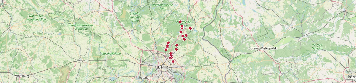 Karte: Unterrichtsstandorte — Barnim