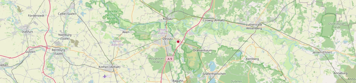 Karte: Unterrichtsstandorte — Dessau-Roßlau