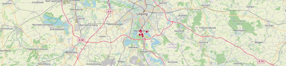 Karte: Unterrichtsstandorte — Markkleeberg