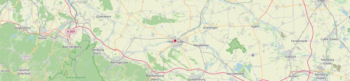Karte: Unterrichtsstandorte — Halberstadt
