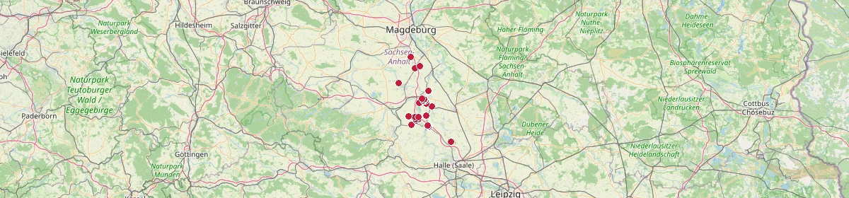 Karte: Unterrichtsstandorte — Salzlandkreis