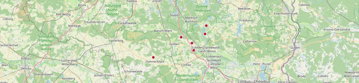 Karte: Unterrichtsstandorte — Bersteland