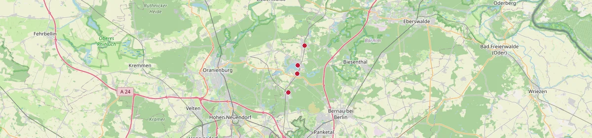 Karte: Unterrichtsstandorte — Marienwerder