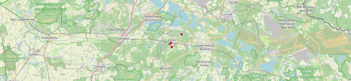 Karte: Unterrichtsstandorte — Lauta