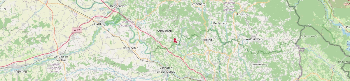 Karte: Unterrichtsstandorte — Außernzell