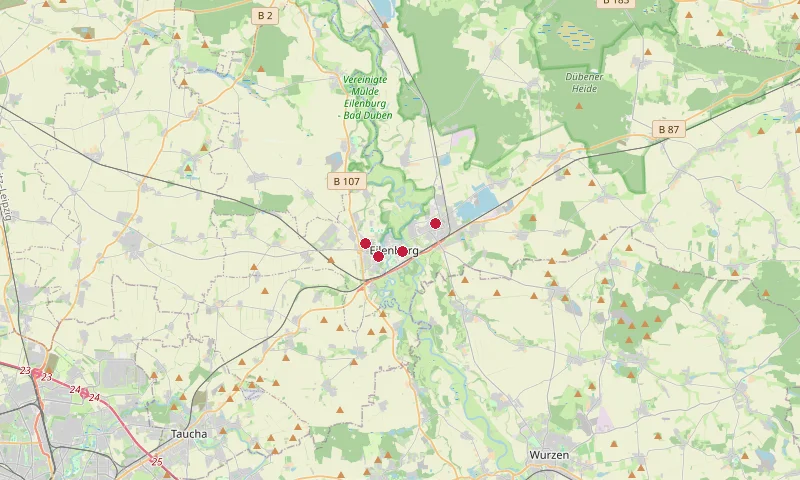 Karte: Unterrichtsstandorte in Eilenburg