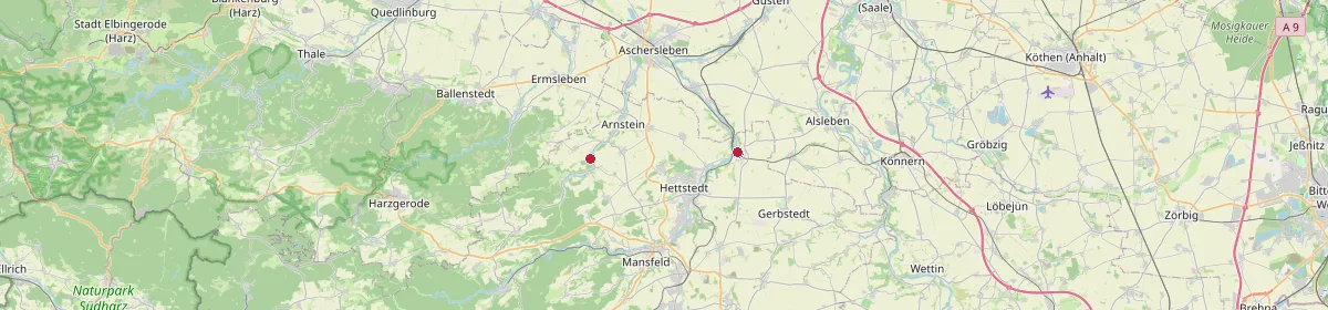 Karte: Unterrichtsstandorte — Arnstein