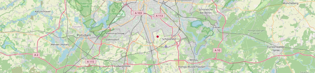 Karte: Unterrichtsstandorte — Schönefeld