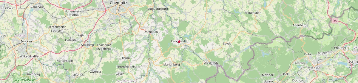 Karte: Unterrichtsstandorte — Pockau-Lengefeld
