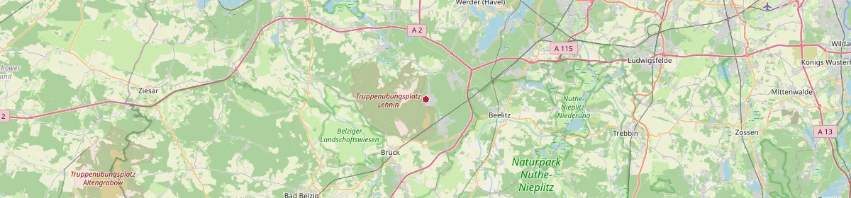 Karte: Unterrichtsstandorte — Borkheide