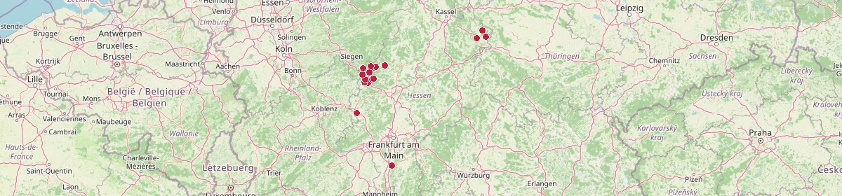 Karte: Unterrichtsstandorte — Hessen