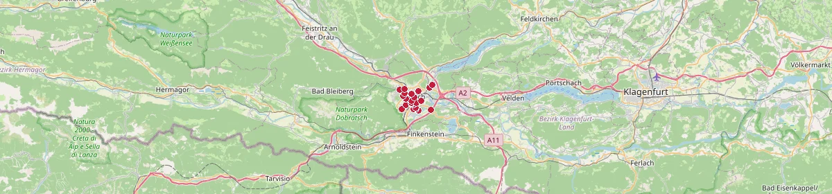 Karte: Unterrichtsstandorte — Villach Stadt