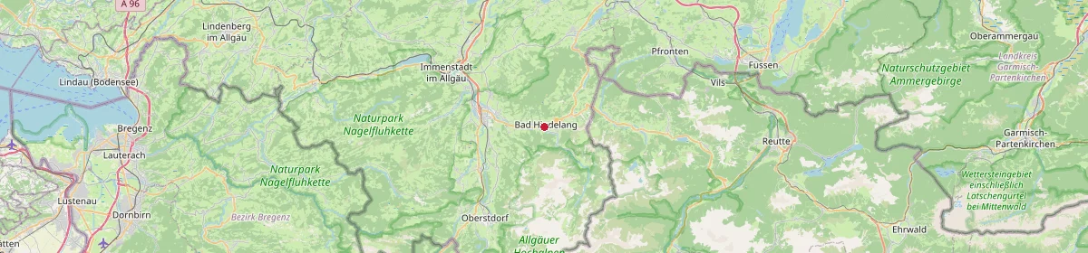 Karte: Unterrichtsstandorte — Oberallgäu