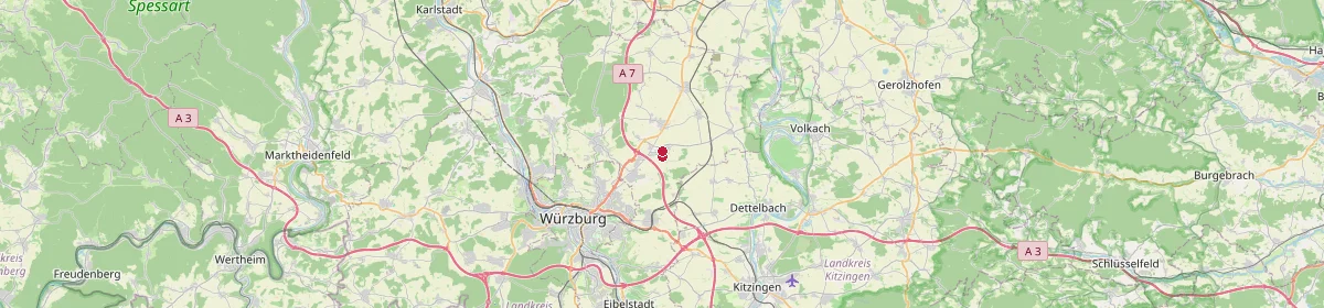 Karte: Unterrichtsstandorte — Kürnach