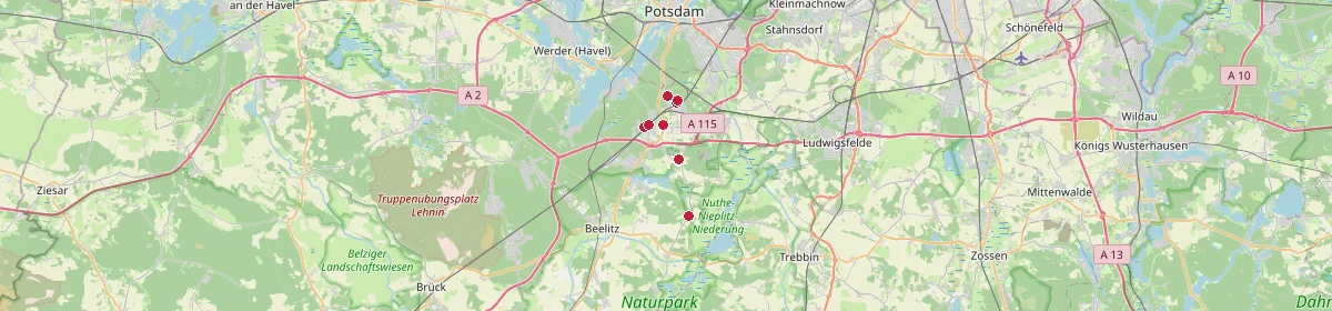 Karte: Unterrichtsstandorte — Michendorf