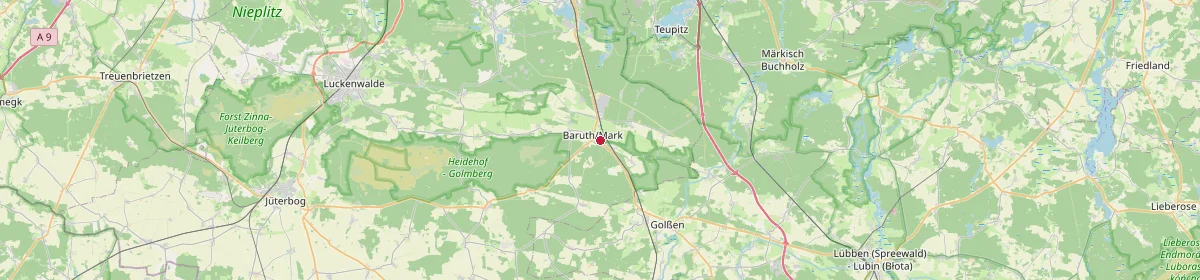 Karte: Unterrichtsstandorte — Baruth/Mark
