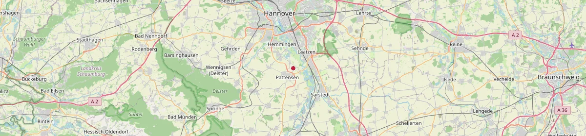 Karte: Unterrichtsstandorte — Region Hannover