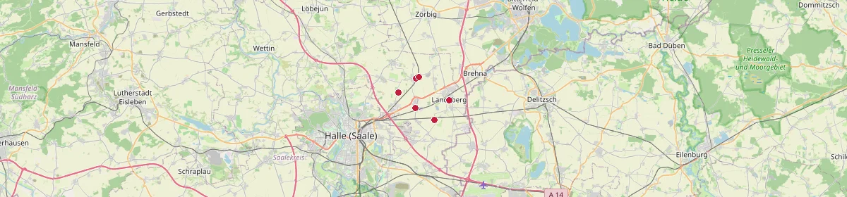 Karte: Unterrichtsstandorte — Landsberg