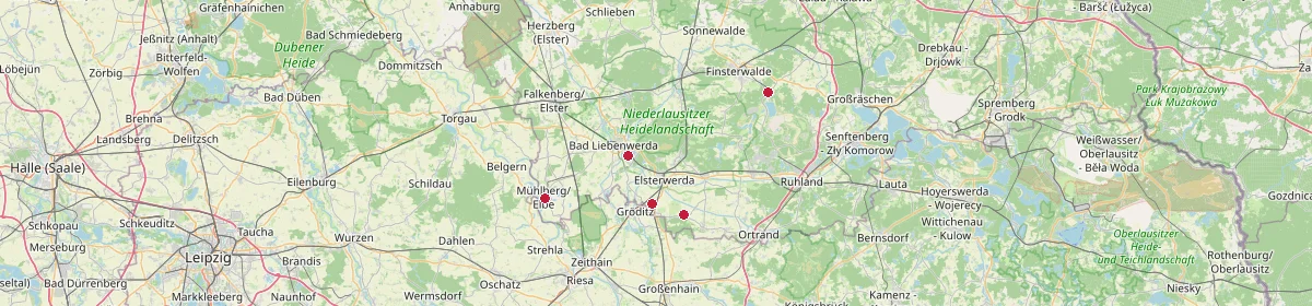 Karte: Unterrichtsstandorte — Elbe-Elster