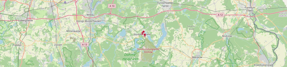 Karte: Unterrichtsstandorte — Storkow (Mark)