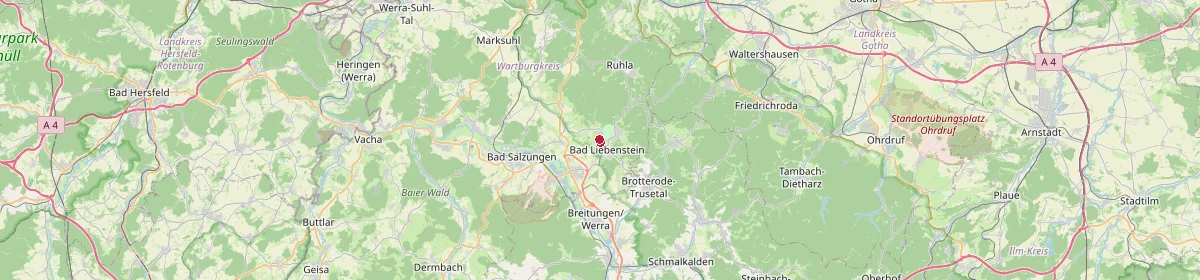 Karte: Unterrichtsstandorte — Bad Liebenstein