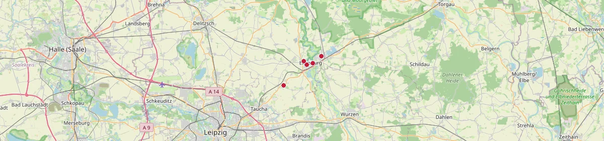 Karte: Unterrichtsstandorte — Doberschütz
