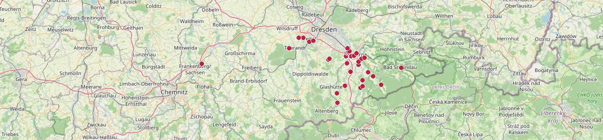 Karte: Unterrichtsstandorte — Sächsische Schweiz-Osterzgebirge