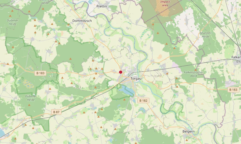 Karte: Unterrichtsstandorte in Torgau