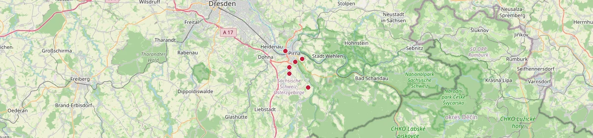 Karte: Unterrichtsstandorte — Dohma