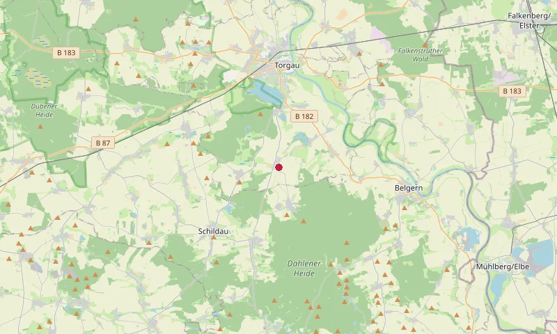 Karte: Unterrichtsstandorte in Torgau OT Beckwitz