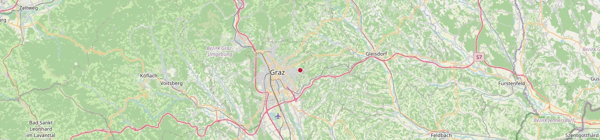 Karte: Unterrichtsstandorte — Hart bei Graz