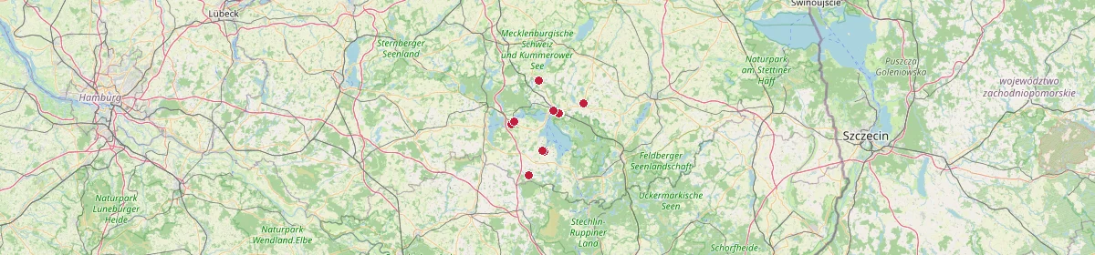 Karte: Unterrichtsstandorte — Mecklenburgische Seenplatte