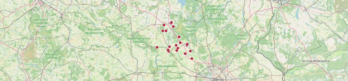 Karte: Unterrichtsstandorte — Ostprignitz-Ruppin