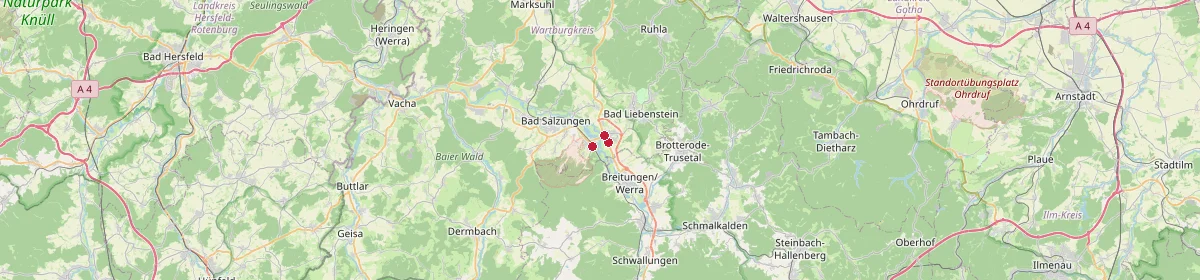 Karte: Unterrichtsstandorte — Barchfeld-Immelborn