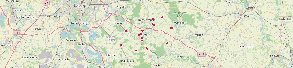 Karte: Unterrichtsstandorte — Otterwisch
