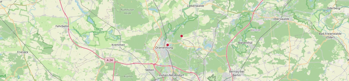 Karte: Unterrichtsstandorte — Mühlenbecker Land