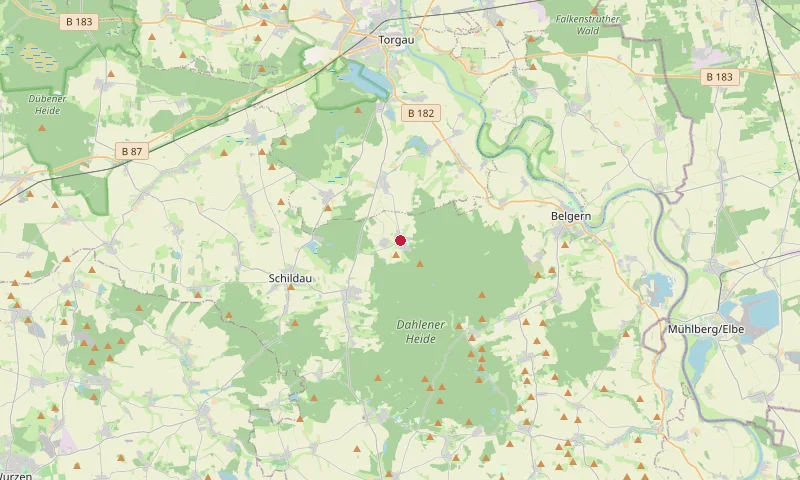 Karte: Unterrichtsstandorte in Belgern-Schildau OT Taura
