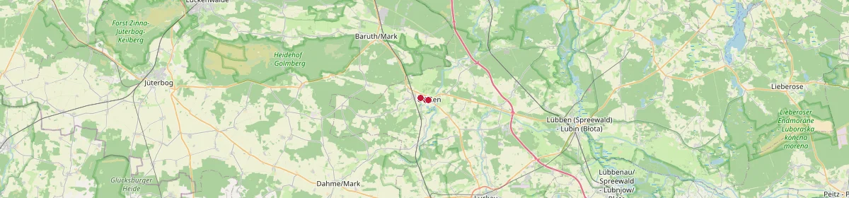 Karte: Unterrichtsstandorte — Drahnsdorf