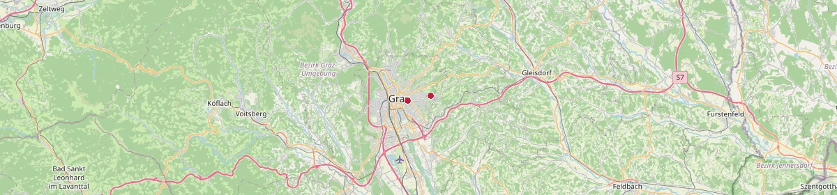 Karte: Unterrichtsstandorte — Graz-Umgebung