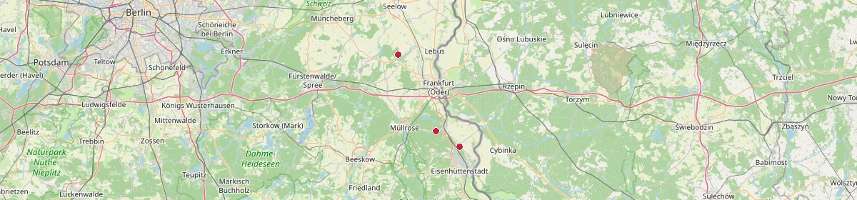 Karte: Unterrichtsstandorte — Brieskow-Finkenheerd