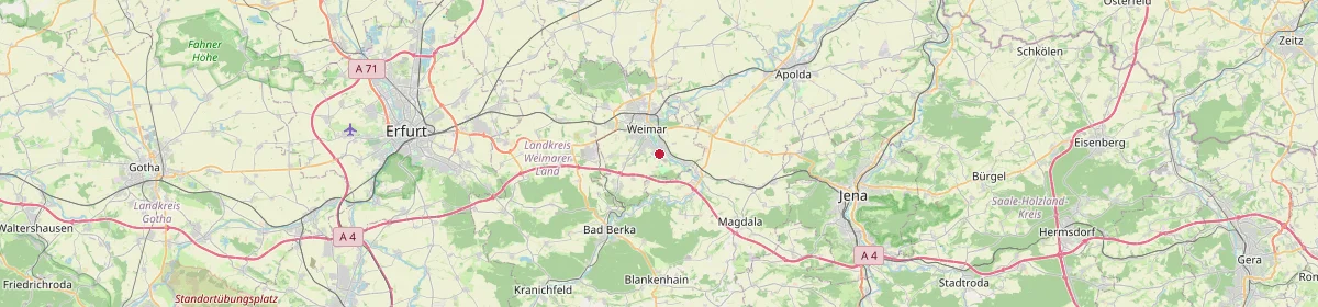 Karte: Unterrichtsstandorte — Weimar, Stadt