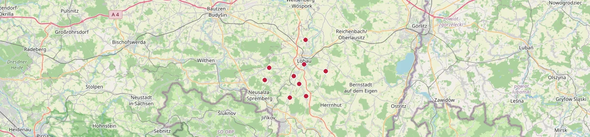 Karte: Unterrichtsstandorte — Dürrhennersdorf