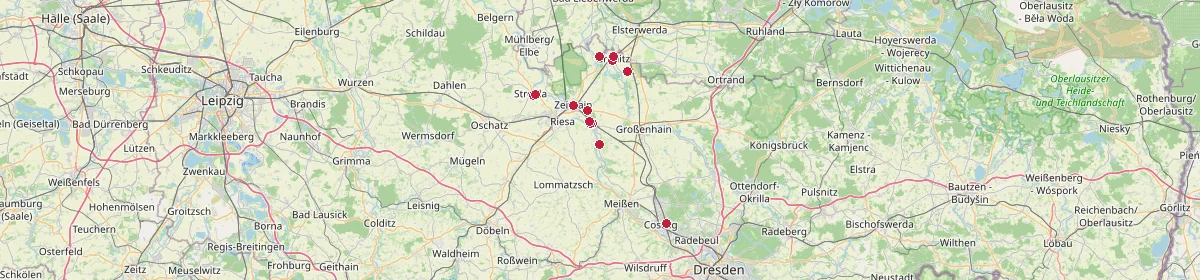 Karte: Unterrichtsstandorte — Meißen
