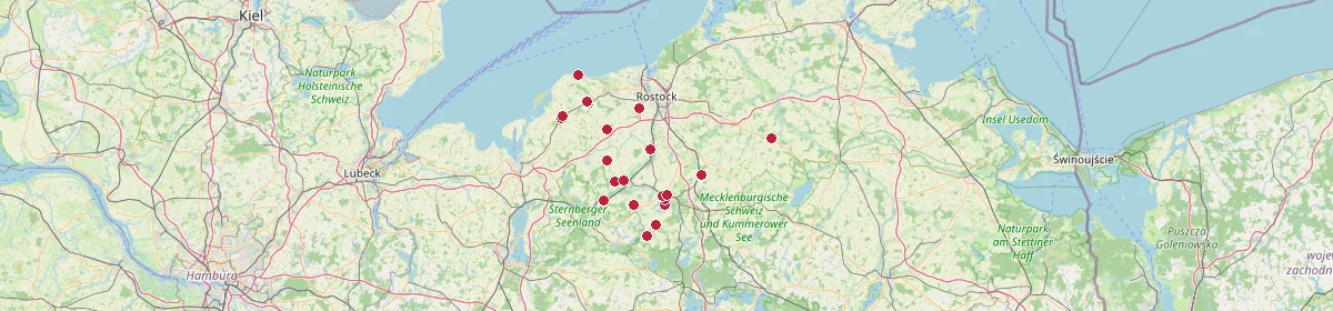 Karte: Unterrichtsstandorte — Landkreis Rostock