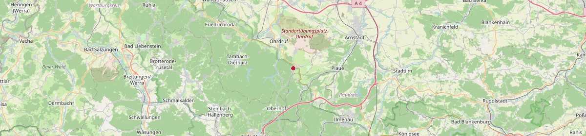 Karte: Unterrichtsstandorte — Geratal