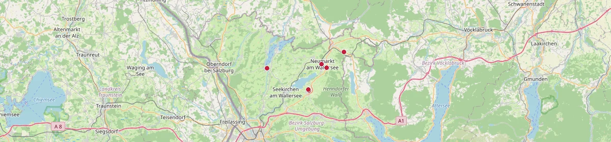 Karte: Unterrichtsstandorte — Salzburg-Umgebung