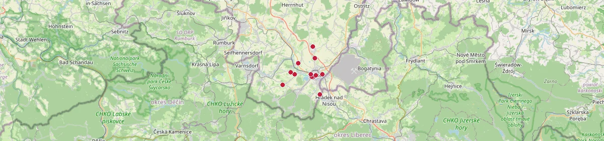 Karte: Unterrichtsstandorte — Bertsdorf-Hörnitz