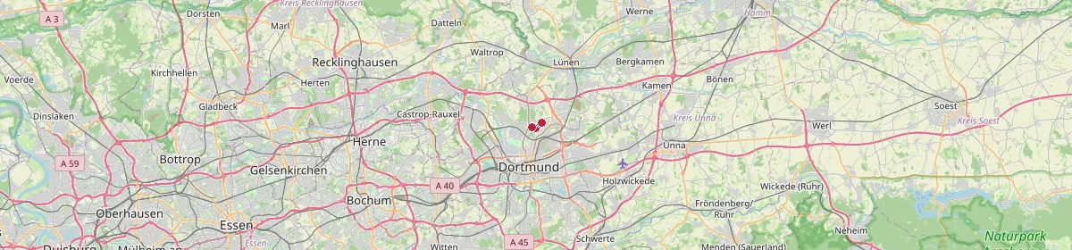 Karte: Unterrichtsstandorte — Dortmund