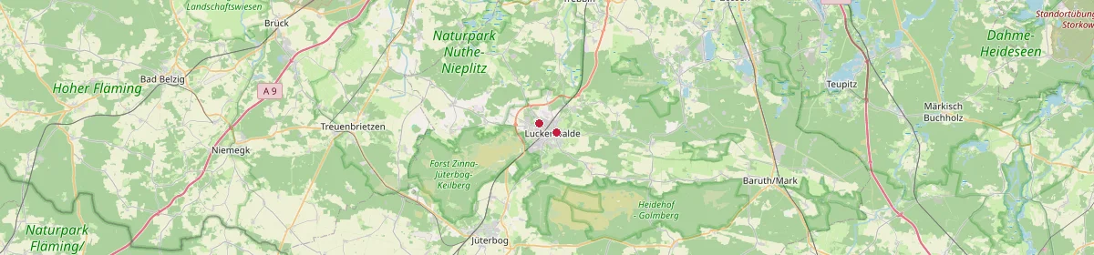 Karte: Unterrichtsstandorte — Luckenwalde