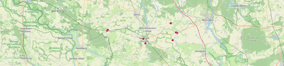 Karte: Unterrichtsstandorte — Breddin